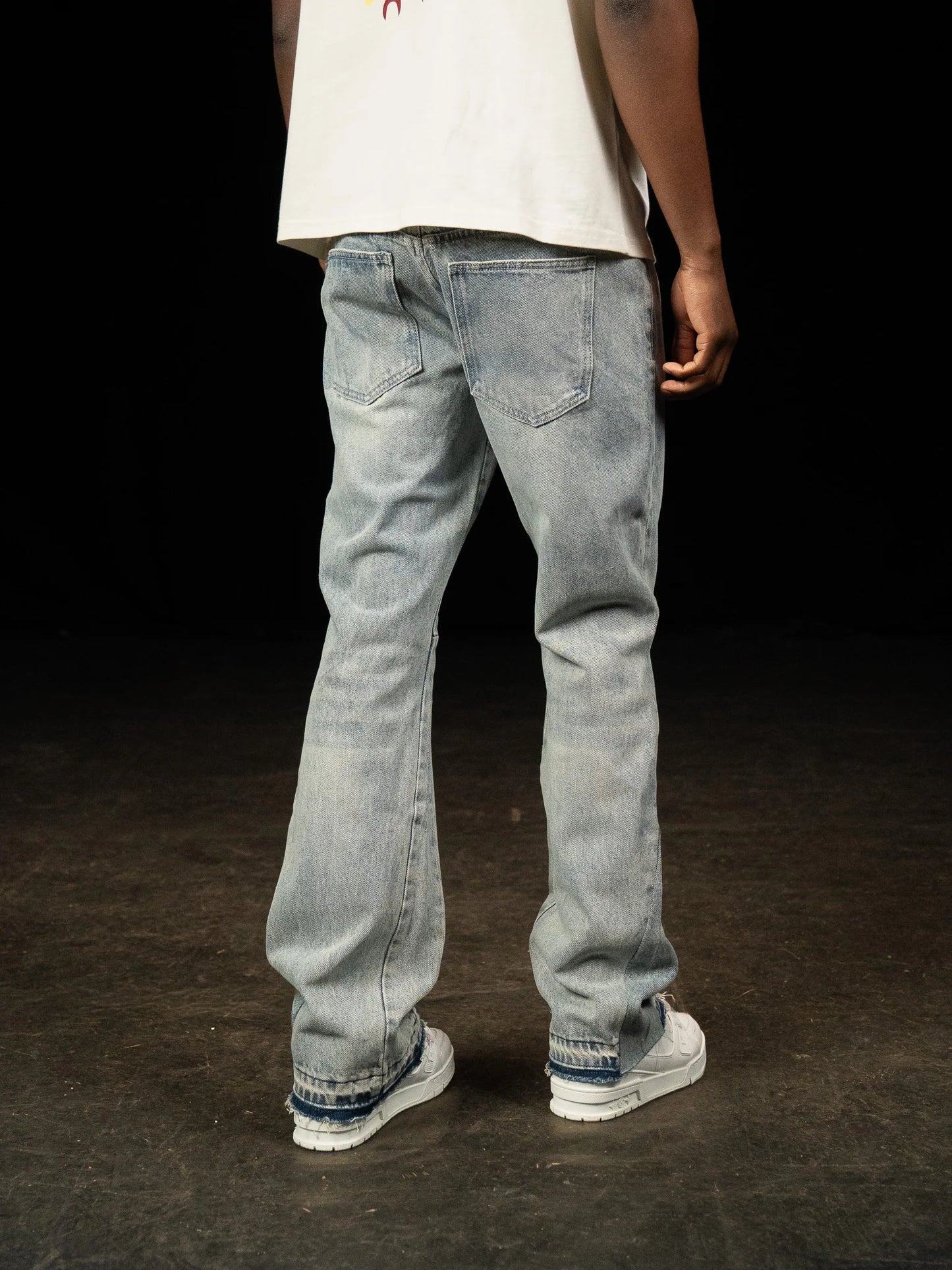 Siarr Flared Jeans Triple Blue