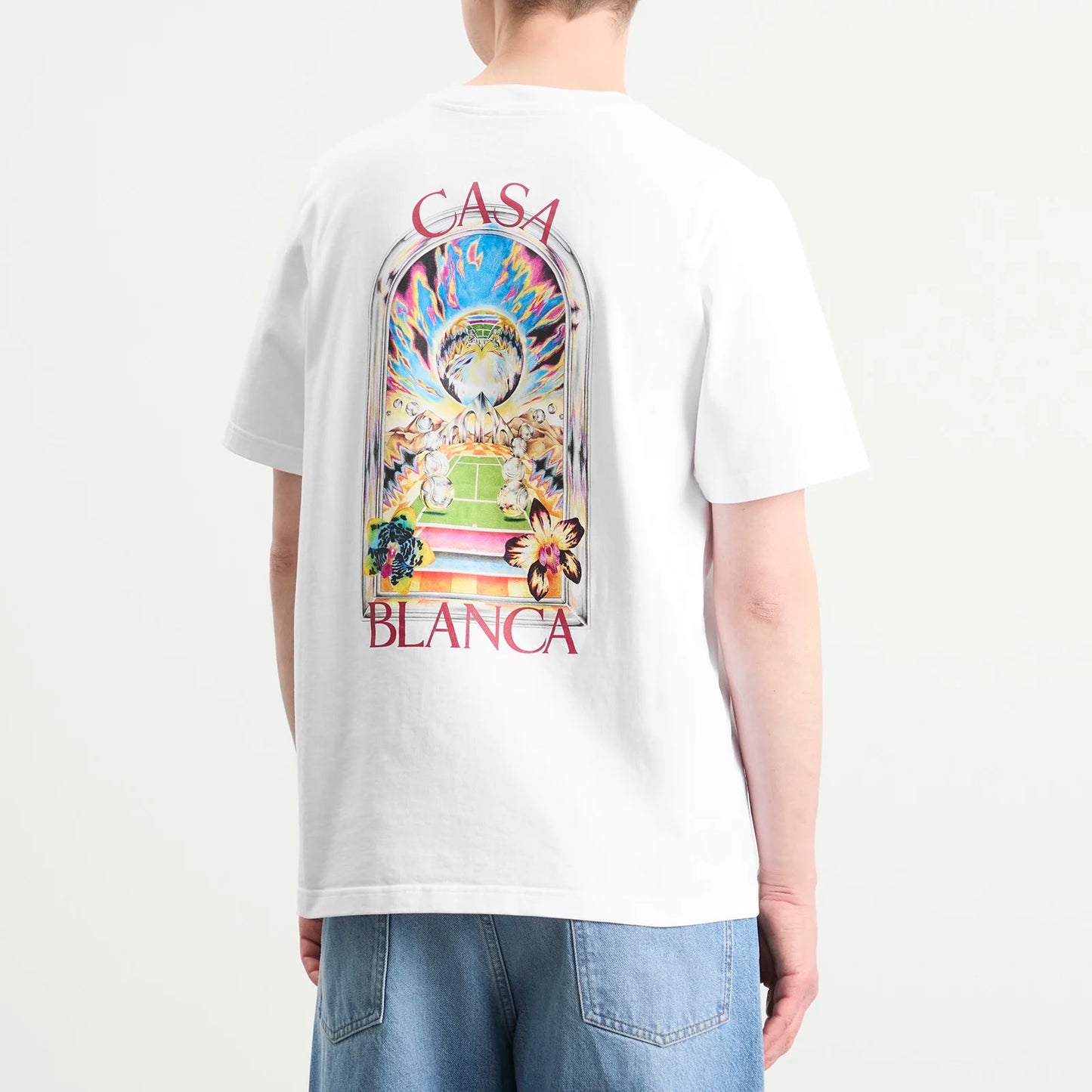 Casablanca Tennis Landscape Tee White