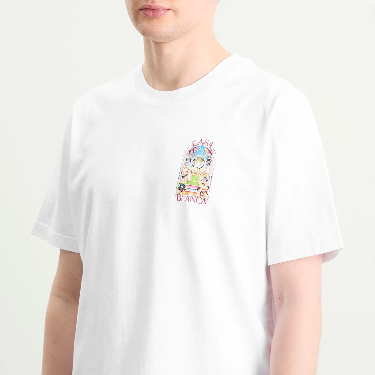 Casablanca Tennis Landscape Tee White