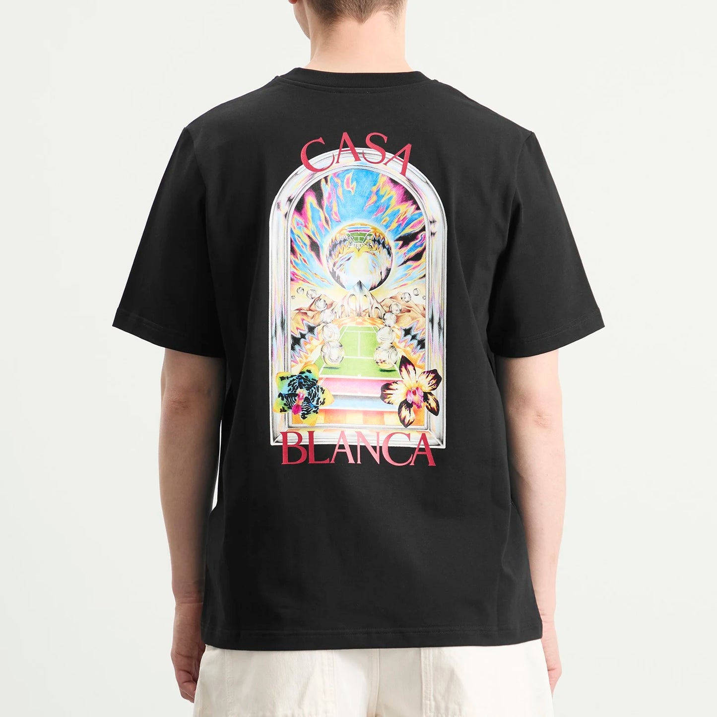 Casablanca Tennis Landscape Tee Black