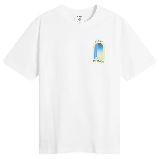 Casablanca Arches Tee White Lime