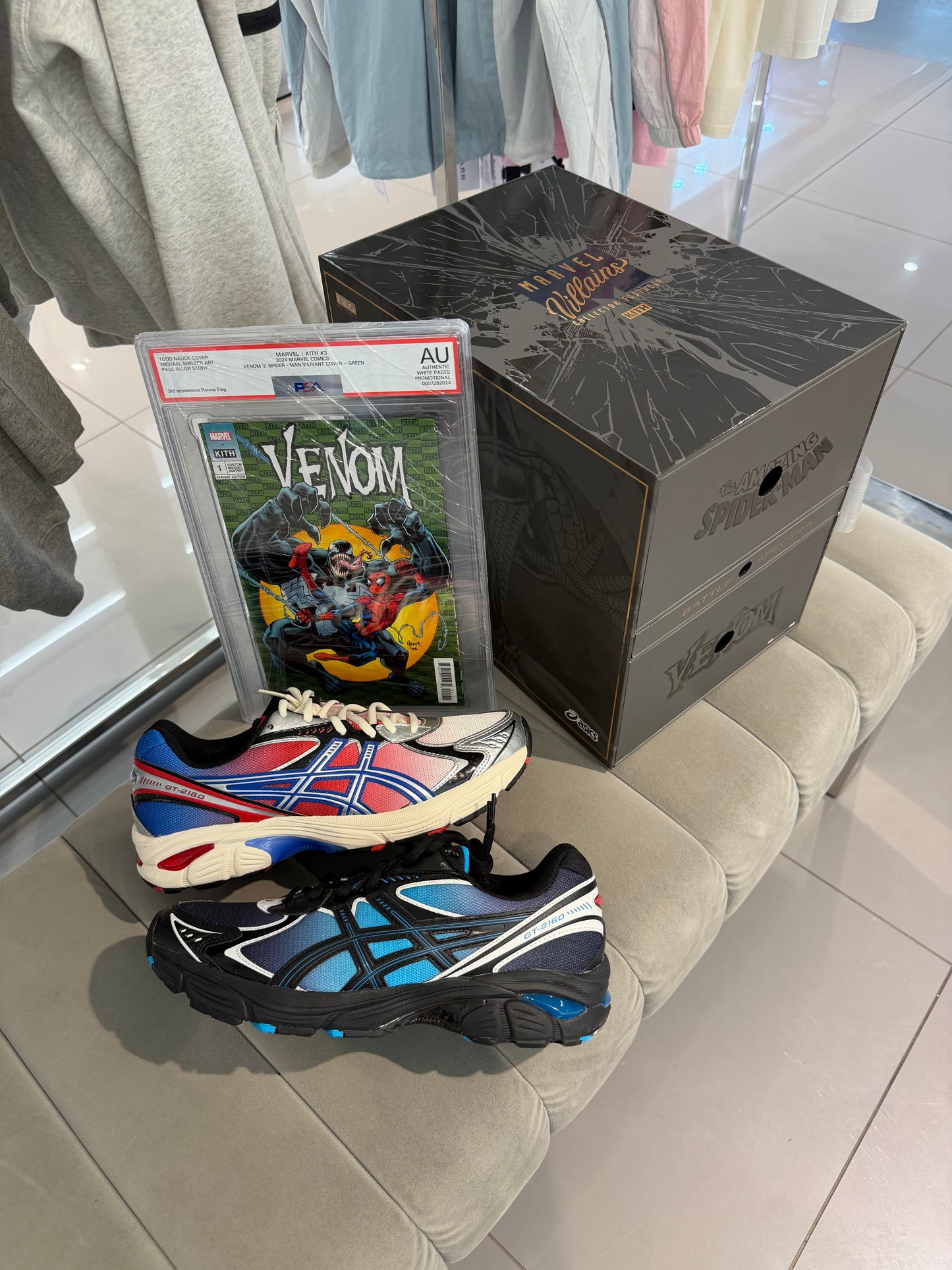 Asics GT-2160 Kith Marvel Spectra Pack With Comic
