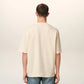 AMI Paris Patch Tee Cream Red