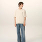 AMI Paris Patch Tee Cream