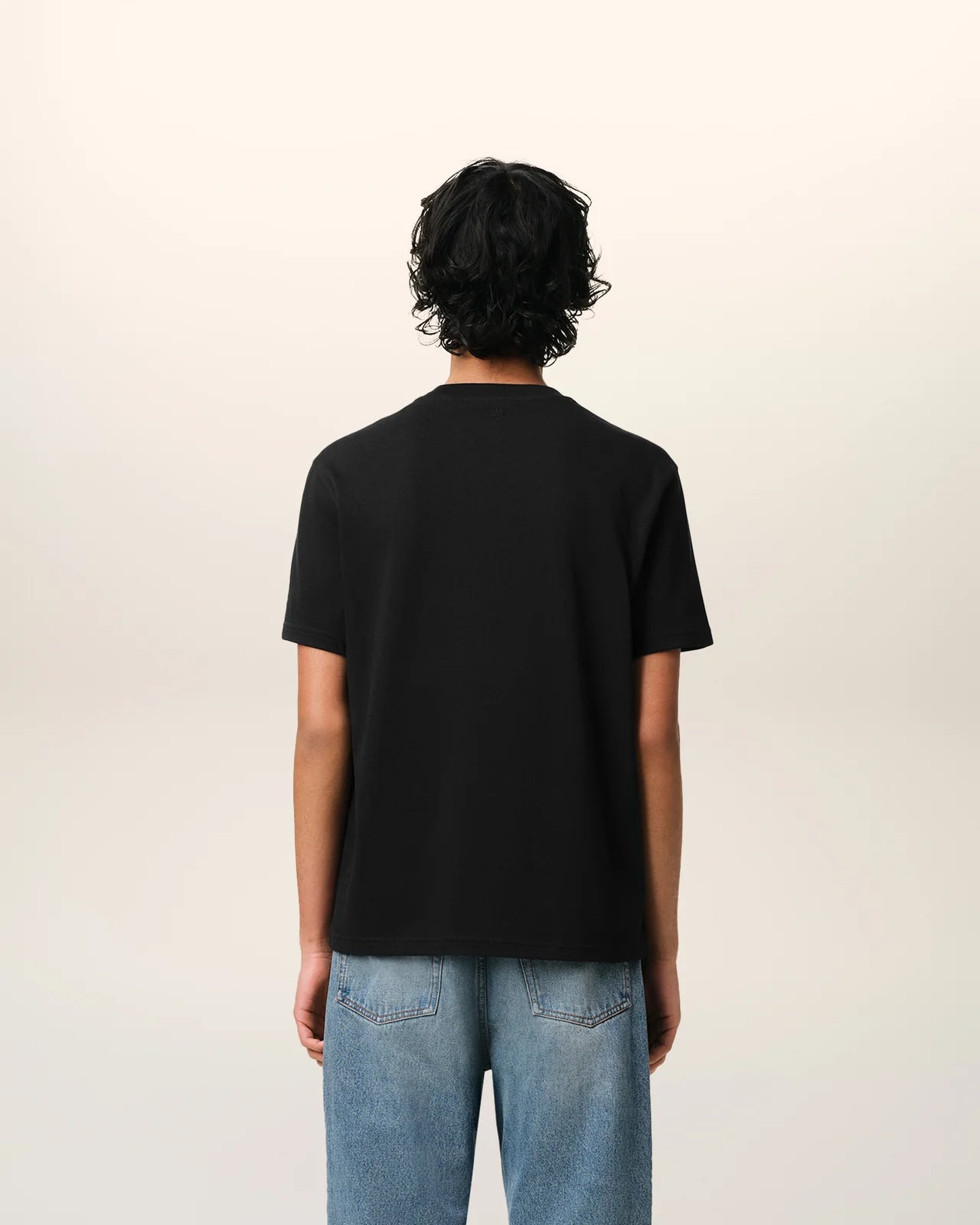 AMI Paris Embossed Tee Black